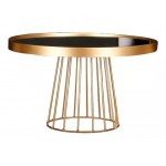 Suporte Dourado e Espelho Ripado  